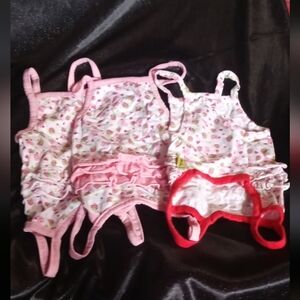 Angoli 3Pcs Ruffle Dog Dress